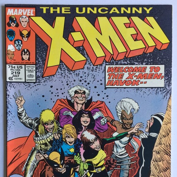 Marvel Other - X-Men #219 (Jul 1987, Marvel) Welcome to the X-Men Havok!